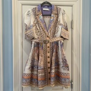 zimmermann illuminate peplum midi dress Zimmermann Illuminate Peplum Midi Dress